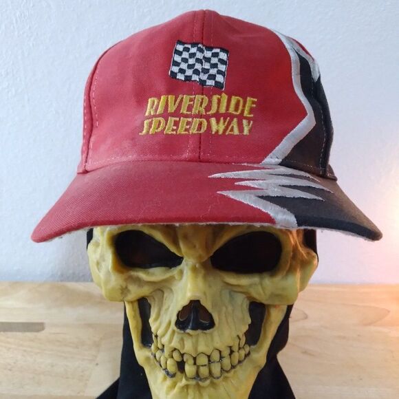 Vintage Riverside Speedway Jagged Edge Strap Back Hat - Picture 1 of 10
